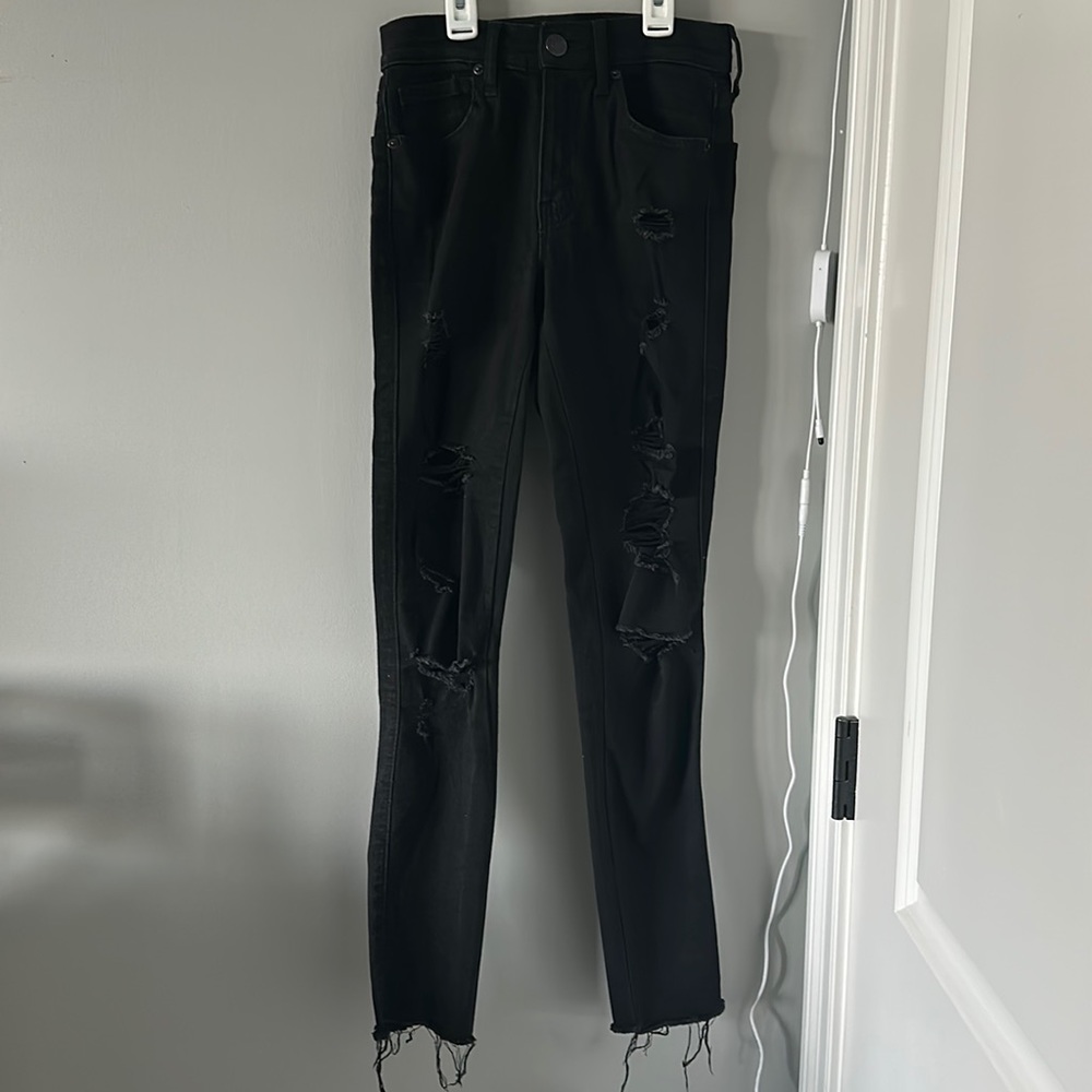 Aeropostale High Waisted Ankle Jegging Size 0 - Picture 4 of 6